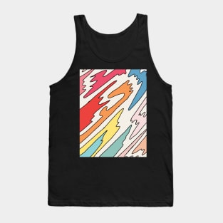 rainbow pastel spew Tank Top